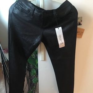 Suede just black pants